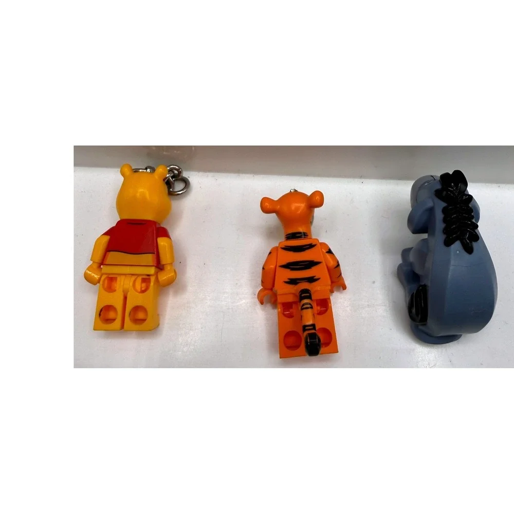 LEGO Winnie the Pooh Tigger Eeyore Minifigures Lot Disney Keychain Figures *Read